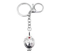 PRINCESS CUTENESS STORE Elena Verveine Médaillon Vampire Argenté Porte-clés Clip Clip Charm Accessoire, Argenté, taille unique