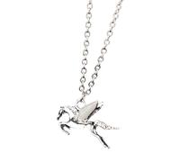 PRINCESS CUTENESS STORE Percy Jackson Annabeth Chase Collier lumineux avec pendentif en forme de cheval ailé et demi-dieu Pégase Argenté