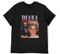 Princess Diana Rap Hip Hop Princess Diana 90s Retro T-Shirt Graphics Tee Tee Black XL