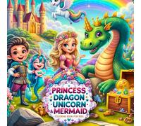 Princess, Dragon, Unicorn & Mermaid Coloring Book for Kids: 200+ Pages of Bold, Easy & Magical Adventures for Endless Fun! | Perfect for Ages 4-8 | A Whimsical Gift for Little Artists!