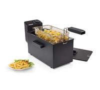 Princess Friteuse 182727 - 4 portions - 2 000 W, 3 Litres, Acier inoxydable, Noir