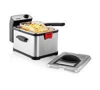 Princess Superior Friteuse zone froide 3 l 3200 W avec réglage manuel de la température acier inoxydable, noir