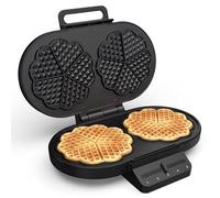 Princess Gaufrier double - 1200W, anti-adhésif, sans BPA, protection contre la surchauffe - Noir