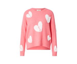 PRINCESS GOES HOLLYWOOD Pull-over 'Broken Hearts' rose clair / blanc, Taille XL