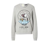 PRINCESS GOES HOLLYWOOD Sweat-shirt 'Snoopy Winter' bleu ciel / gris foncé / gris chiné, Taille S