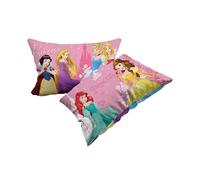 Princess Lot de 2 taies d'oreiller en Coton, 2 pièces, 100% Coton, 50 x 80 cm, Fermeture à Rabat