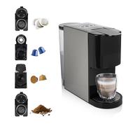 Princess Machine à café multi-capsules, 0,8 L, 19 bar, Acier Inoxydable | Puissance 1450 W, Arrêt automatique après 15 minutes, Réservoir d'eau amovible, 01.249450.01.001