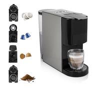 Princess 249451 Machine à capsules argent, noir compatible pad E.S.E, One Touch