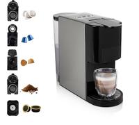 Princess 249451 Machine à capsules argent, noir compatible pad E.S.E, One Touch