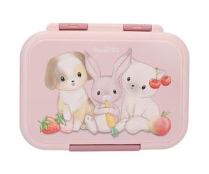 Princess Mimi 0414030 Gamelle Boîte De Rangement Alimentaire 1 L Polypropylène (Pp), Silicone, Acier Inoxydable Rose
