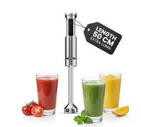 Princess Mixeur plongeant Prof XXL Inox 1500W Pied 50 cm 5 vitesses + Turbo 4 lames 221233