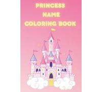 Princess name coloring book