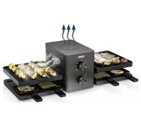 Princess Purify Appareil à raclette 8 poêlons, revêtement anti-adhésif, protection contre la surchauffe, avec système de