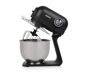 Princess robot pâtissier 220137-5 L - 1 200 W - 5 vitesses & fonction Pulse - Batteur, fouet plat et crochet pétrisseur, 01.220137.01.001