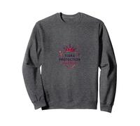 Princess Security Tiare Protection Agency Royal Guard Sweatshirt, Unisexe pour Adultes, Chiné Foncé, XL