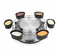 Princess Set familial à fondue 800 W acier inoxydable gris