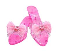 Princess Shoes, Crystal Cosplay High Heels, 2.36 inches Glitter Dress-Up Prop, Lightweight Comfortable Fit for Stage Plays, Masquerade, Carnival, School Events, Character Day Activities