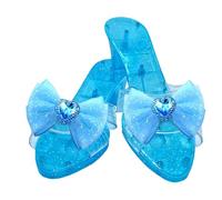 Princess Shoes, Crystal Cosplay High Heels, 2.36 inches Glitter Dress-Up Prop, Lightweight Comfortable Fit for Stage Plays, Masquerade, Carnival, School Events, Character Day Activities