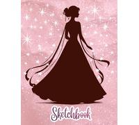 PRINCESS Sketchbook: A Beautiful Princess set against a Bright Pink Shimmer & Sparkle backdrop with Dazzling Shiny Stars. Cute Sketchbook for girls: ... fashion design. Art Sketchbook for school