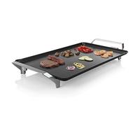 Princess Premium XXL électrique Barbecue avec pied, avec réglage manuel de la température noir, argent