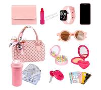 Princess Toy Sacs - Sacs Pour Avec Faux Maquillage, Téléphone, Écharpe, Observer Les Filles | Jeux De Rôle Pour Les Drogués Pour Un Cadeau D'anniversaire Pour , Jouet Interactif