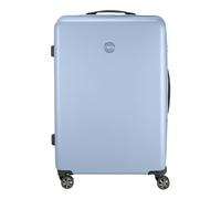 Princess Traveller PT01 Deluxe - Fabriqué à partir de matériaux recyclés - 7 couleurs et 3 tailles - 4 doubles roues pivotantes - Serrure TSA encastrée, Poolhouse Blue, Händgepack, Chariot rigide avec