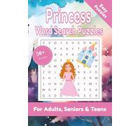 Princess Word Search Puzzle: 50+ Puzzles Word Search Easy to Read about Princess and More | 6x9 inches, 110 pages | Gift for Princess & King Lover