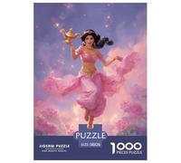 Princesse à la Lampe d'Aladdin Puzzle 1000 Pièces Filles Like It Puzzle Adulte Jeu Éducatif Challenge Toy Enfants Cadeaux 38x26cm/1000pcs