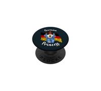 Princesse Africaine Allemande avec Locs Cheveux Allemagne PopSockets PopGrip Adhésif