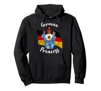 Princesse Africaine Allemande avec Locs Cheveux Allemagne Sweat à Capuche