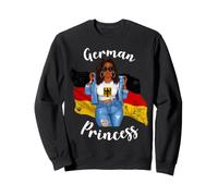 Princesse Africaine Allemande avec Locs Cheveux Allemagne Sweatshirt