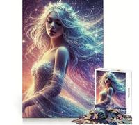Princesse Céleste Puzzle de 1000 pièces pour Adolescents Stimule Le Cerveau Paisible et Amusant Assemblage Solide Cadeau de Noël idéal (38x52cm)