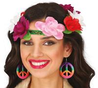 Princesse Couronne de fleurs Reine de conte de fées Coiffure Magique Romantique Rose Couronne de tête Pour l'été Fêtes Fées Couronne Créative Moyen-âge Contes de fées Fleurs