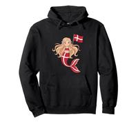 Princesse danoise sirène féerique - Joli Drapeau du Danemark Sweat à Capuche