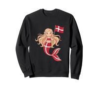 Princesse danoise sirène féerique - Joli Drapeau du Danemark Sweatshirt