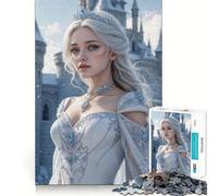 Princesse des Glaces Puzzle 1000 pièces pour Adolescents Jeu de logique Stimulant Détente Idée Cadeau d'anniversaire 38x26cm