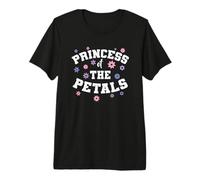 Princesse des Pétales Fleur Fille Mariage T-Shirt Haut de Gamme