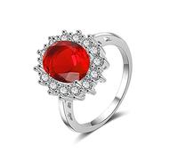 Princesse Diana William Kate saphir émeraude ru agues de pierres précieuses pour femmes mariage fiançailles bijoux cadeau