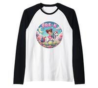 Princesse équitation Licorne pré-Maternelle Fille rentrée Scolaire Fille Manche Raglan
