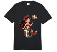 Princesse Euskadi Basque Sirène - Joli Drapeau Basque Souvenir Comfort Colors Adult Heavyweight T-Shirt