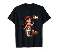 Princesse Euskadi Basque Sirène - Joli Drapeau Basque Souvenir T-Shirt