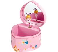 Princesse - Grande Boite À Bijoux Musicale Armoire - Idéal Cadeau Jeune Fille - Musique Menuet De Mozart - Colori Rose