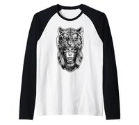 Princesse Guerrière Tigre Fille Native Manche Raglan