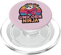 Princesse Licorne Ninja Anniversaire Fille Fille Fille I Like Pink Team PopSockets PopGrip pour MagSafe