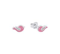 PRINCESSE LILLIFÉE - Boucles d'Oreilles pour Fille en Argent 925 - avec Zircone - Clou d'Oreille en Forme d'Oiseau - PLI-E0090