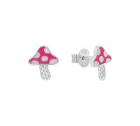 PRINCESSE LILLIFÉE - Boucles d'Oreilles pour Fille en Argent 925 - Clou d'Oreille en Forme Champignon - PLI-E0014