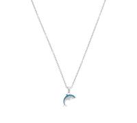 PRINCESSE LILLIFÉE - Collier pour Fille en Argent 925 - avec Zircone - Pendentif en Forme Dauphin - PLI-N0019