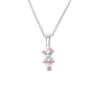 Princesse Lillifee Collier souris dansante, argent sterling et émail, rose