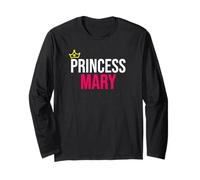 Princesse Marie pour Filles et Femmes Rose/Blanc/Noir Manche Longue