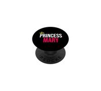 Princesse Marie pour Filles et Femmes Rose/Blanc/Noir PopSockets PopGrip Adhésif